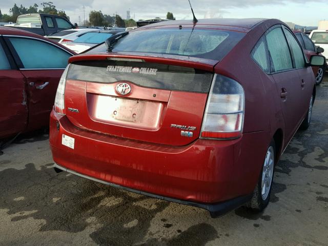 JTDKB20U950128651 - 2005 TOYOTA PRIUS RED photo 4