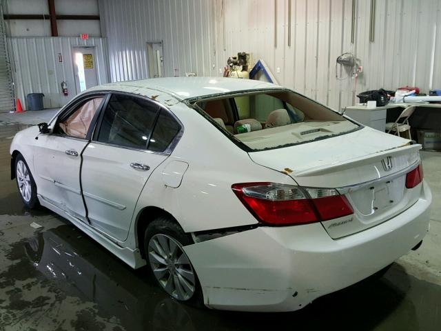 1HGCR2F75DA074986 - 2013 HONDA ACCORD EX WHITE photo 3