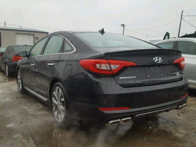 5NPE34AB8FH248951 - 2015 HYUNDAI SONATA SPO BLACK photo 3