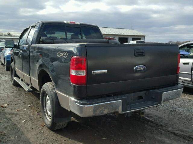 1FTPX14526NA71413 - 2006 FORD F150 BLACK photo 3