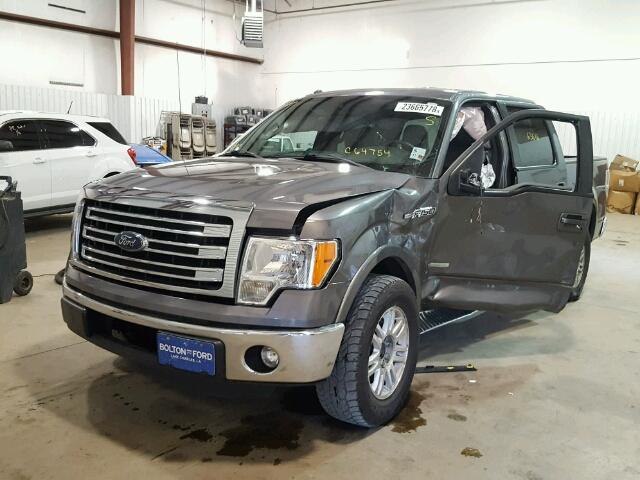 1FTFW1CTXDFC64754 - 2013 FORD F150 SUPER GRAY photo 2