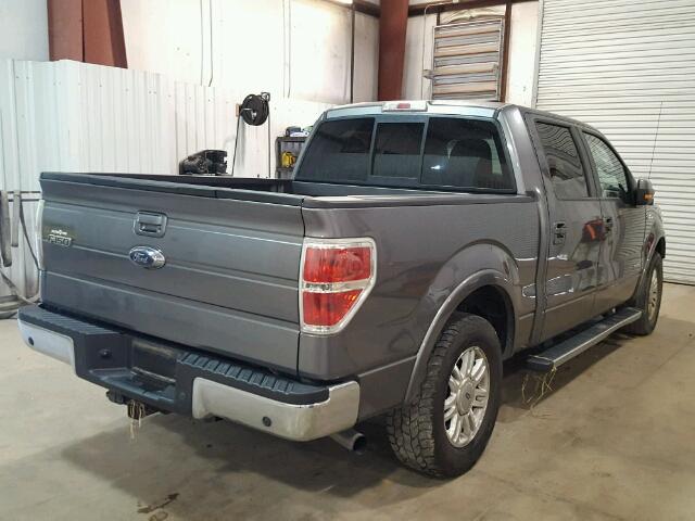 1FTFW1CTXDFC64754 - 2013 FORD F150 SUPER GRAY photo 4