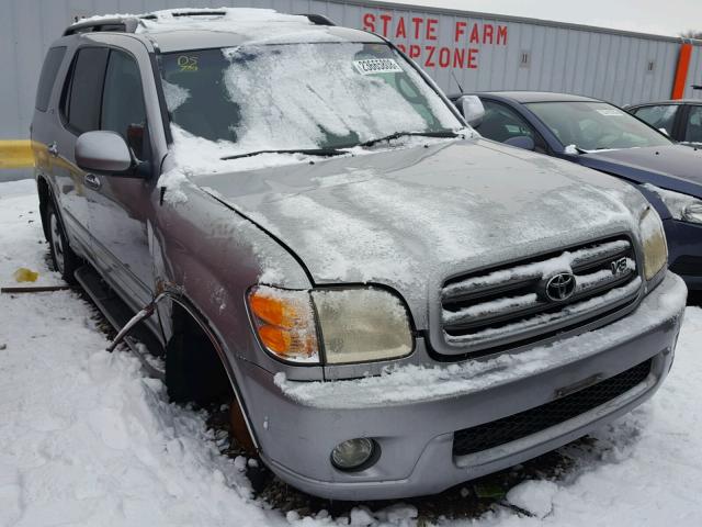 5TDZT34A32S068926 - 2002 TOYOTA SEQUOIA SR GRAY photo 1