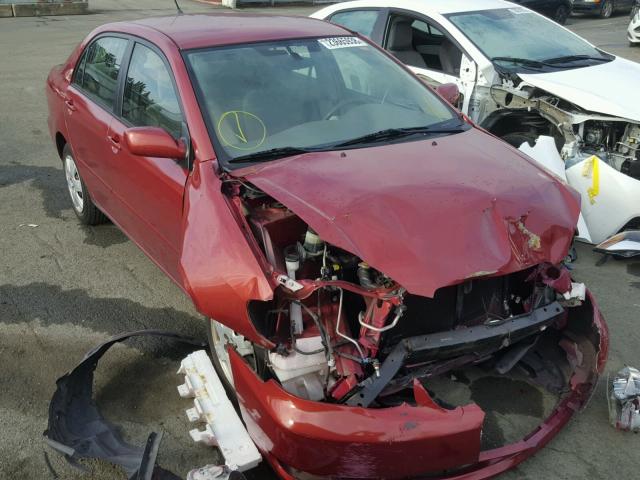 JTDBR32E352067017 - 2005 TOYOTA COROLLA CE RED photo 1