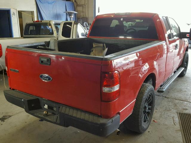 1FTRX12W54NA14429 - 2004 FORD F150 RED photo 4