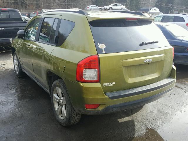 1C4NJCBA3CD573773 - 2012 JEEP COMPASS SP GREEN photo 3