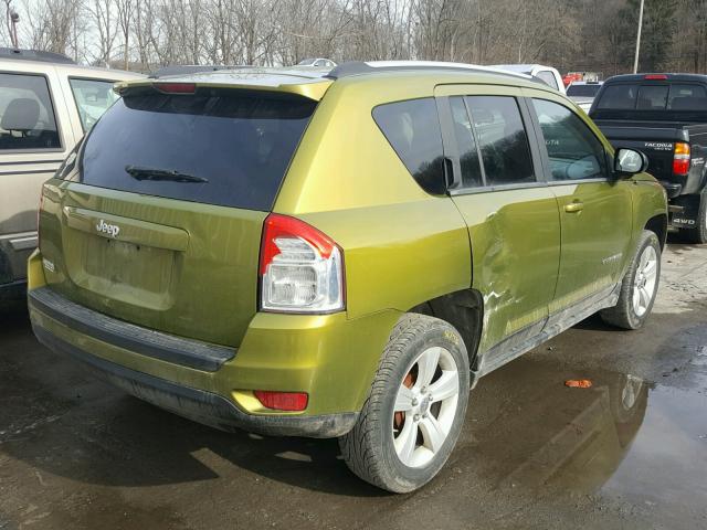 1C4NJCBA3CD573773 - 2012 JEEP COMPASS SP GREEN photo 4