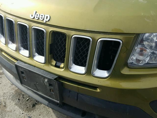1C4NJCBA3CD573773 - 2012 JEEP COMPASS SP GREEN photo 9