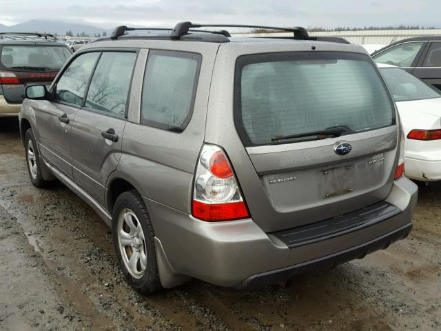 JF1SG63626H746022 - 2006 SUBARU FORESTER 2 GRAY photo 3