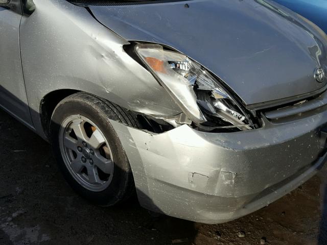 JTDKB22U540059324 - 2004 TOYOTA PRIUS SILVER photo 9