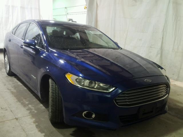 3FA6P0LU7DR170727 - 2013 FORD FUSION SE BLUE photo 1