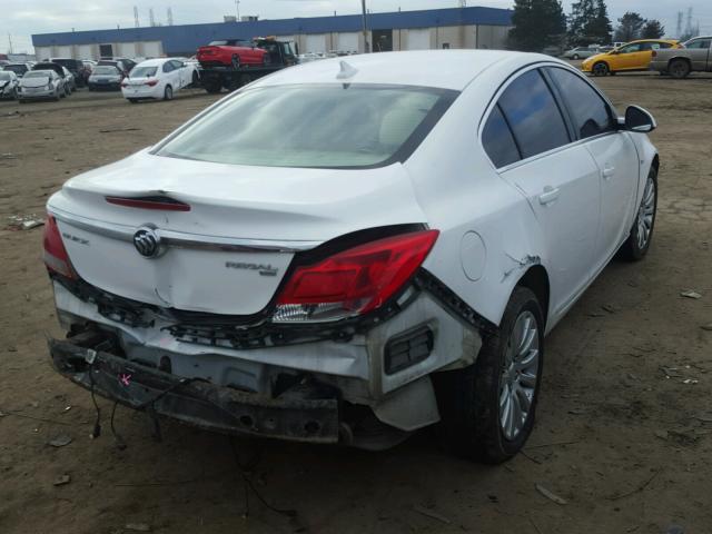 W04GR5EC9B1023840 - 2011 BUICK REGAL CXL WHITE photo 4