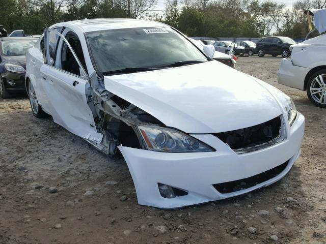 JTHBE262182013644 - 2008 LEXUS IS 350 WHITE photo 1