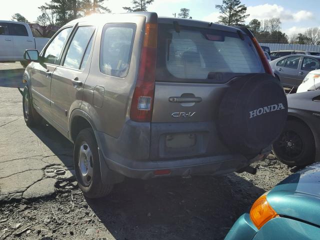 JHLRD68453C001155 - 2003 HONDA CR-V LX BROWN photo 3