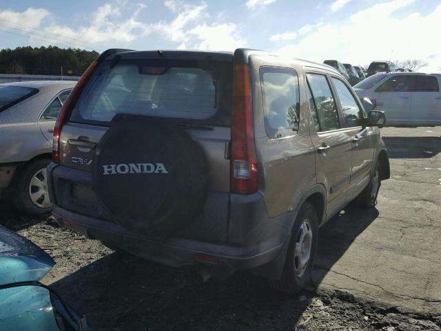 JHLRD68453C001155 - 2003 HONDA CR-V LX BROWN photo 4