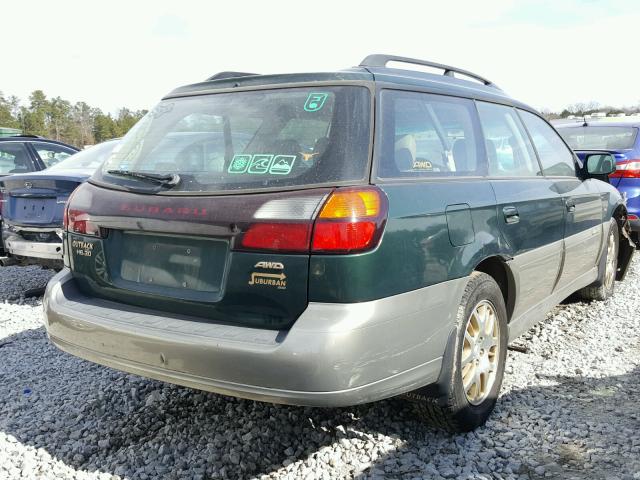 4S3BH896217646480 - 2001 SUBARU LEGACY OUT GREEN photo 4