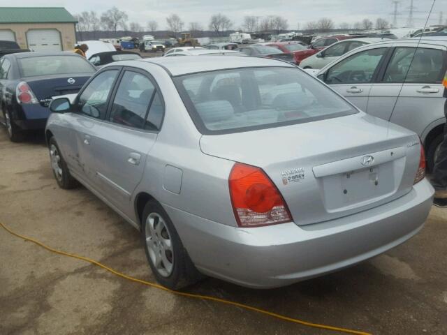 KMHDN46D15U176572 - 2005 HYUNDAI ELANTRA GL SILVER photo 3