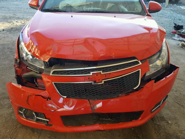 1G1PG5SB6E7326222 - 2014 CHEVROLET CRUZE LTZ RED photo 9