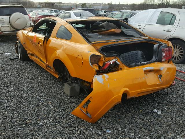 1ZVFT82H475328390 - 2007 FORD MUSTANG GT YELLOW photo 3