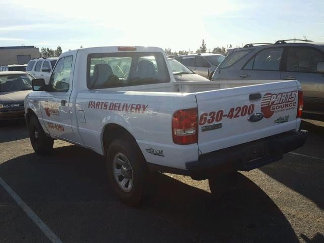 1FTYR10D58PA51322 - 2008 FORD RANGER WHITE photo 3