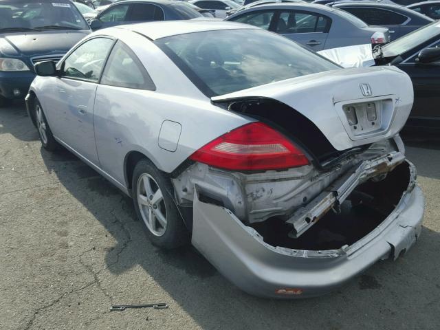 1HGCM72663A031958 - 2003 HONDA ACCORD EX SILVER photo 3