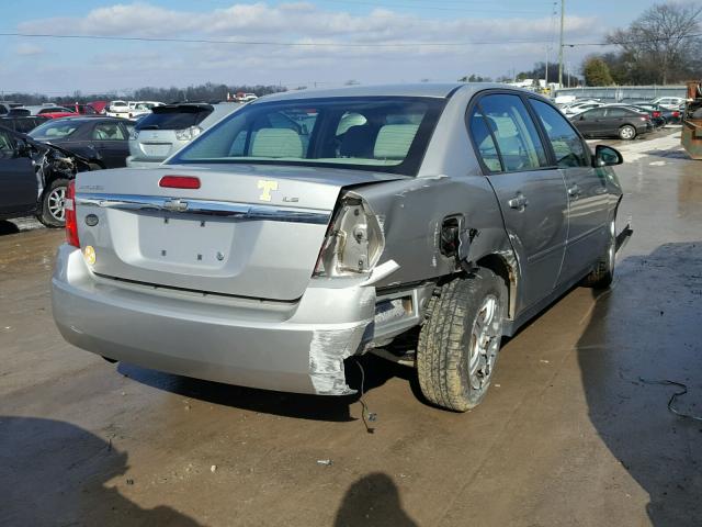 1G1ZS58F78F132049 - 2008 CHEVROLET MALIBU LS SILVER photo 4