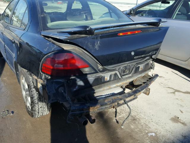 1G2NW52E74M651784 - 2004 PONTIAC GRAND AM G BLACK photo 9