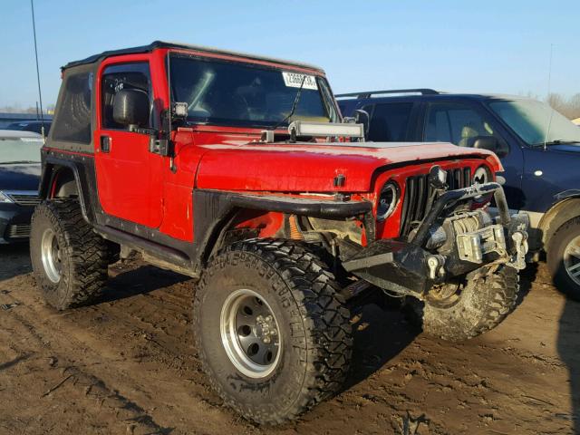 1J4FA39S05P383542 - 2005 JEEP WRANGLER X RED photo 1