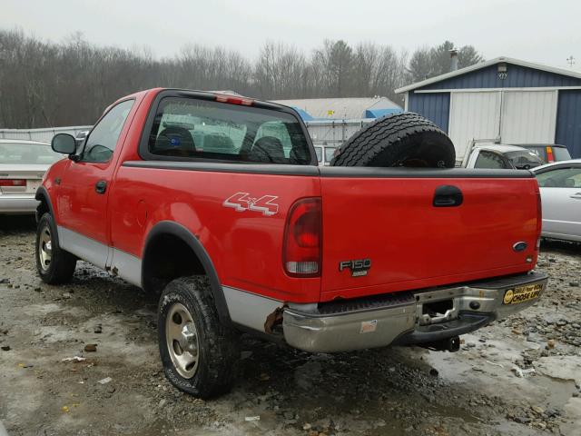 1FTRF18253NA74703 - 2003 FORD F150 RED photo 3