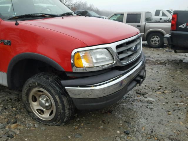 1FTRF18253NA74703 - 2003 FORD F150 RED photo 9