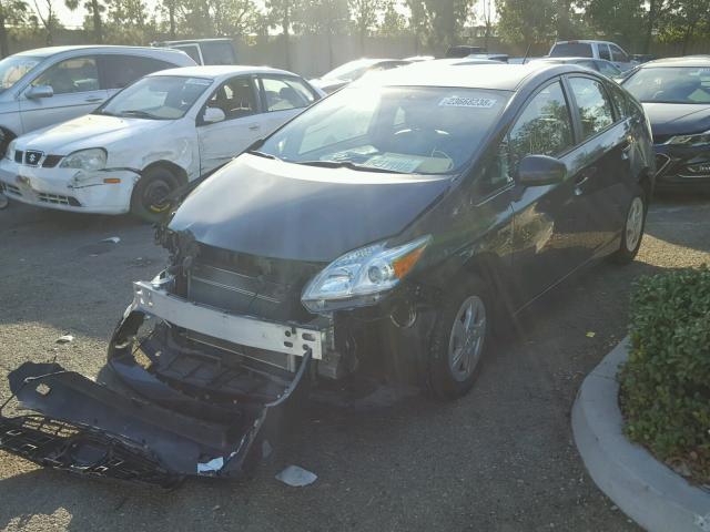 JTDKN3DU6B1464867 - 2011 TOYOTA PRIUS GRAY photo 2