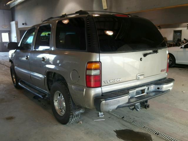 1GKEK13T81J154077 - 2001 GMC YUKON GRAY photo 3