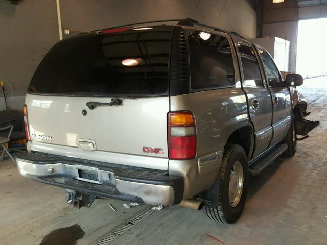 1GKEK13T81J154077 - 2001 GMC YUKON GRAY photo 4