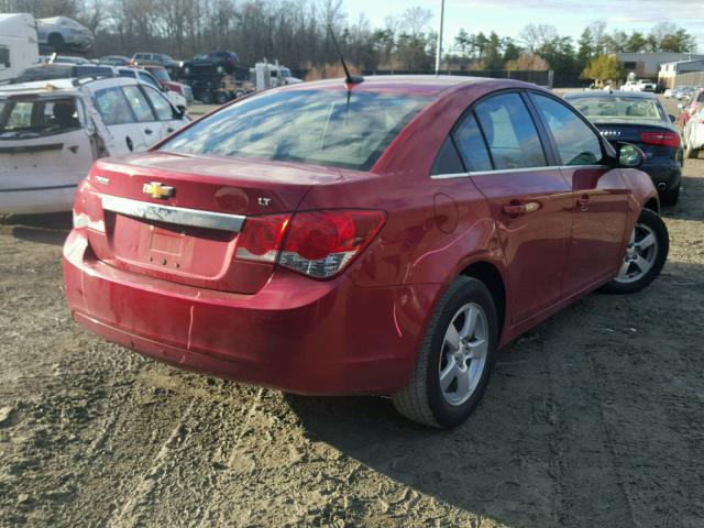 1G1PC5SB7E7297843 - 2014 CHEVROLET CRUZE LT RED photo 4