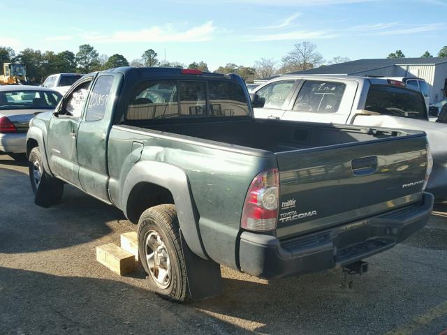 5TFTX4GN6BX004288 - 2011 TOYOTA TACOMA PRE GREEN photo 3