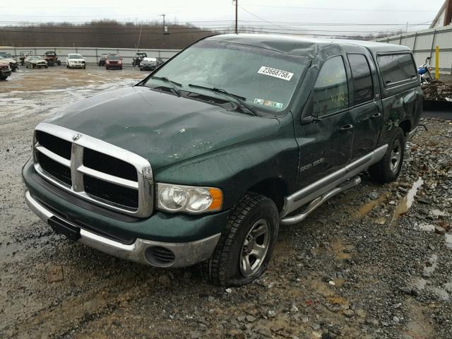 3D7HU18Z82G186472 - 2002 DODGE RAM 1500 GREEN photo 2