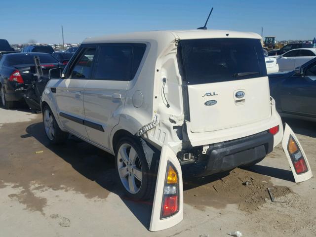 KNDJT2A21A7036859 - 2010 KIA SOUL WHITE photo 3