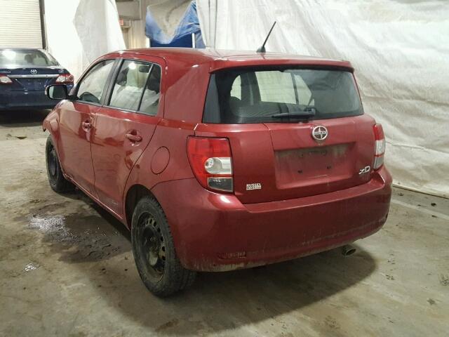 JTKKU10428J014504 - 2008 TOYOTA SCION XD RED photo 3