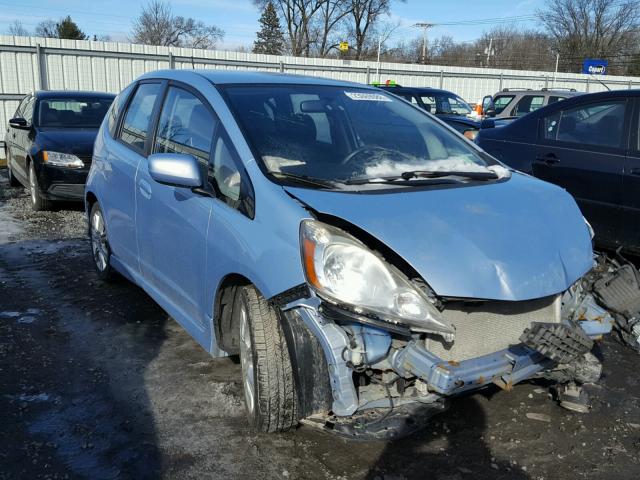 JHMGE88459S021223 - 2009 HONDA FIT SPORT BLUE photo 1