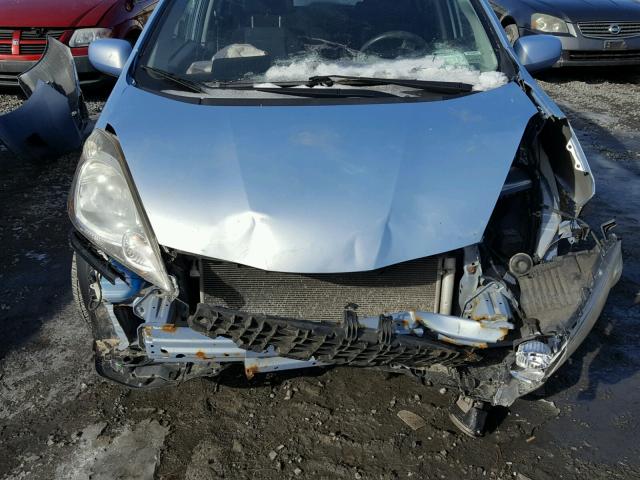 JHMGE88459S021223 - 2009 HONDA FIT SPORT BLUE photo 7