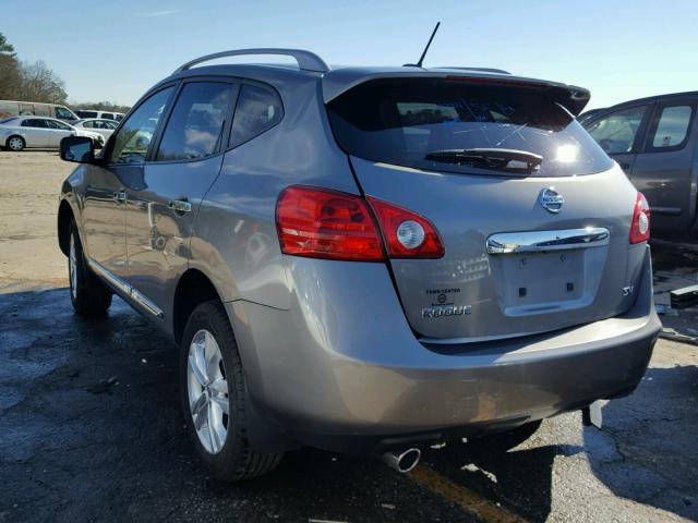 JN8AS5MT6DW535325 - 2013 NISSAN ROGUE S GRAY photo 3