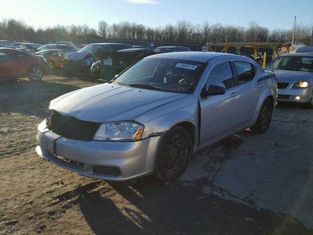 1B3BD4FB5BN598610 - 2011 DODGE AVENGER EX SILVER photo 2