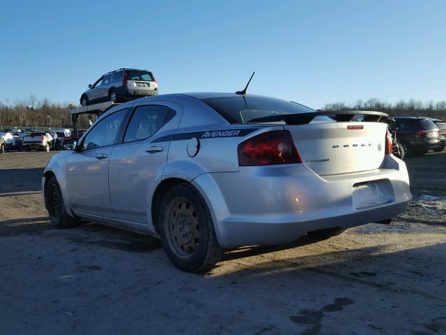 1B3BD4FB5BN598610 - 2011 DODGE AVENGER EX SILVER photo 3