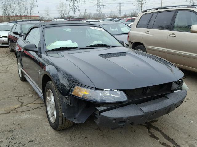 1FAFP444X2F208516 - 2002 FORD MUSTANG BLACK photo 1