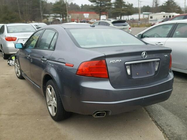 19UUA66275A056157 - 2005 ACURA TL GRAY photo 3