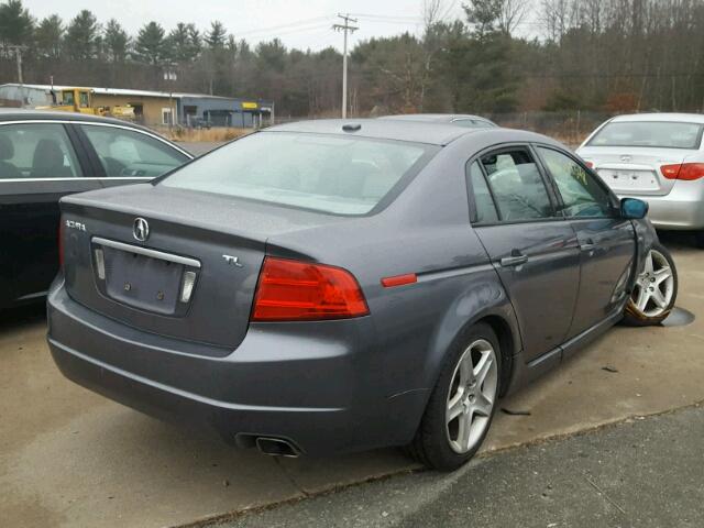 19UUA66275A056157 - 2005 ACURA TL GRAY photo 4