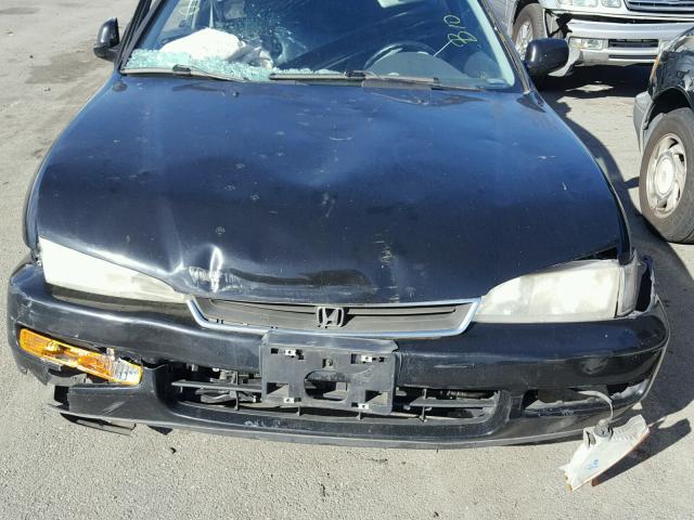 1HGCD7265TA034835 - 1996 HONDA ACCORD EX BLACK photo 7