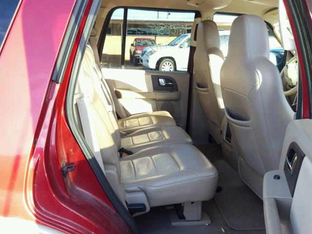 1FMPU17506LA80042 - 2006 FORD EXPEDITION MAROON photo 6