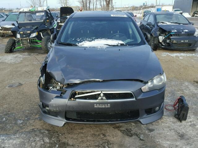 JA32U2FU2AU603446 - 2010 MITSUBISHI LANCER ES/ GRAY photo 9