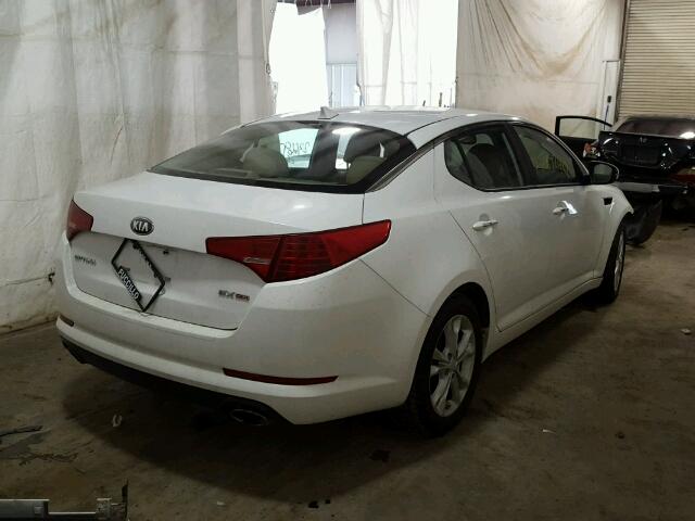 5XXGN4A72DG190004 - 2013 KIA OPTIMA EX WHITE photo 4